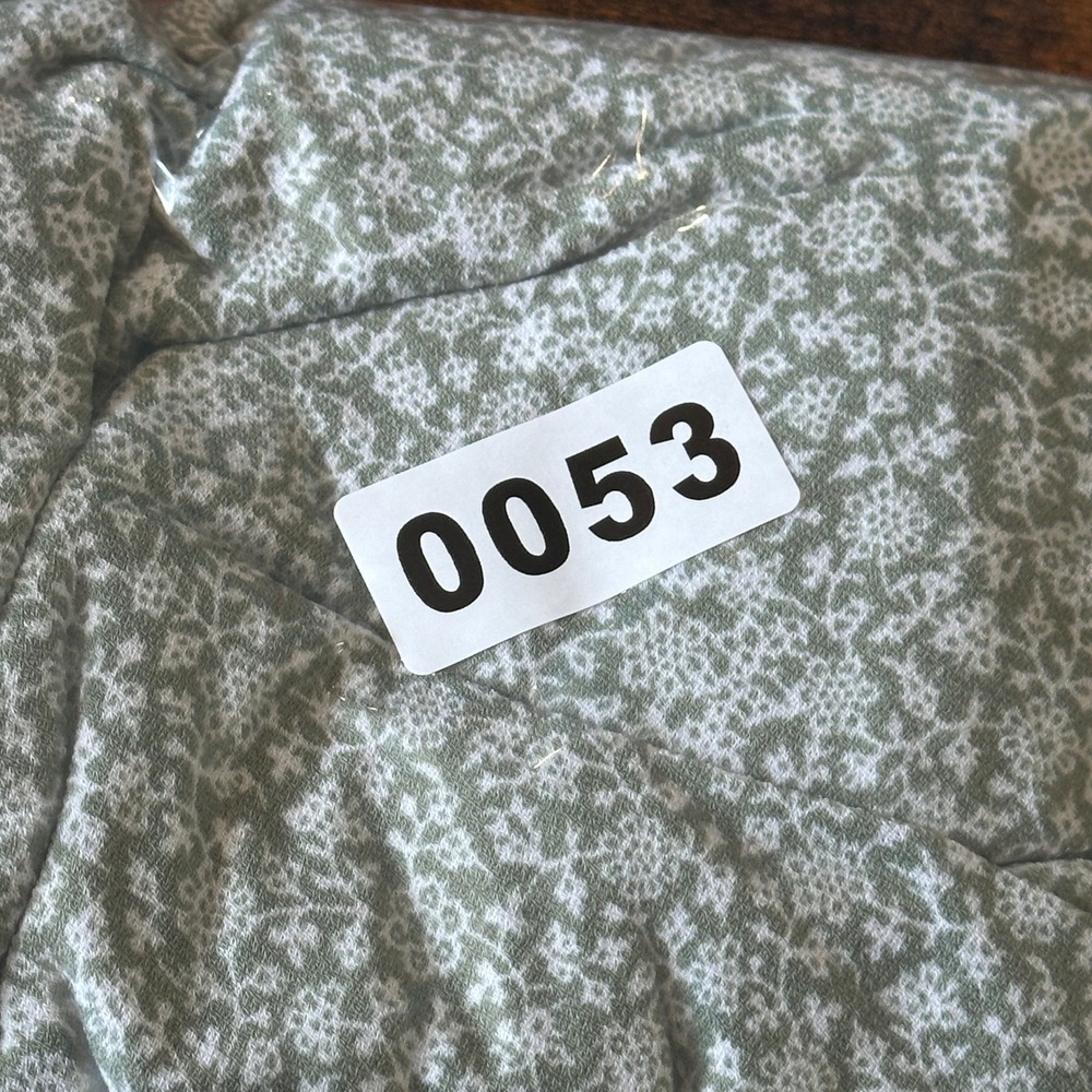 Adrianna Papell Sage Green Floral Puff Sleeve 2X Top Cottagecore Bohemian Office - Picture 6 of 6